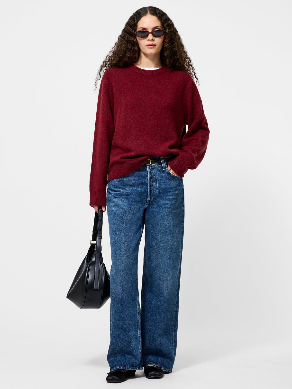 Oversized Plush Wool Blend Sweater