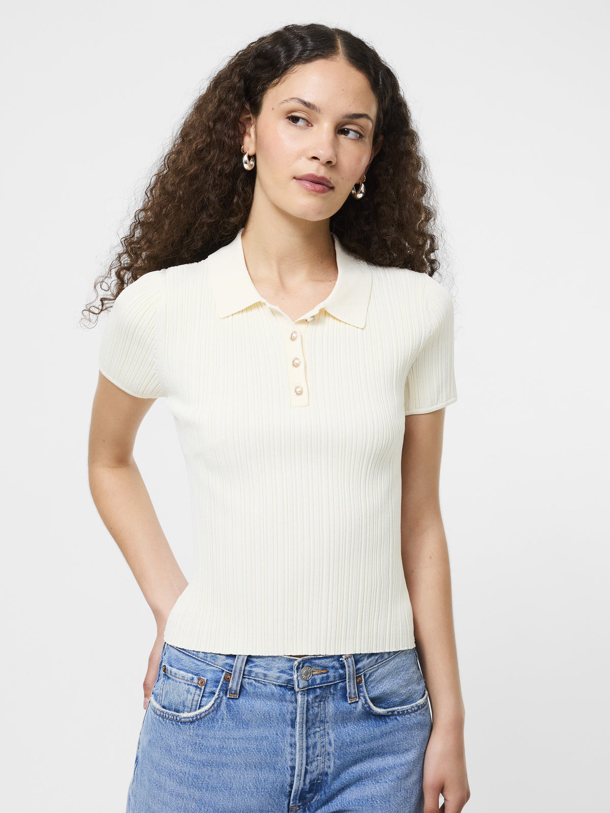 ‌Ribbed Polo Slim Fit