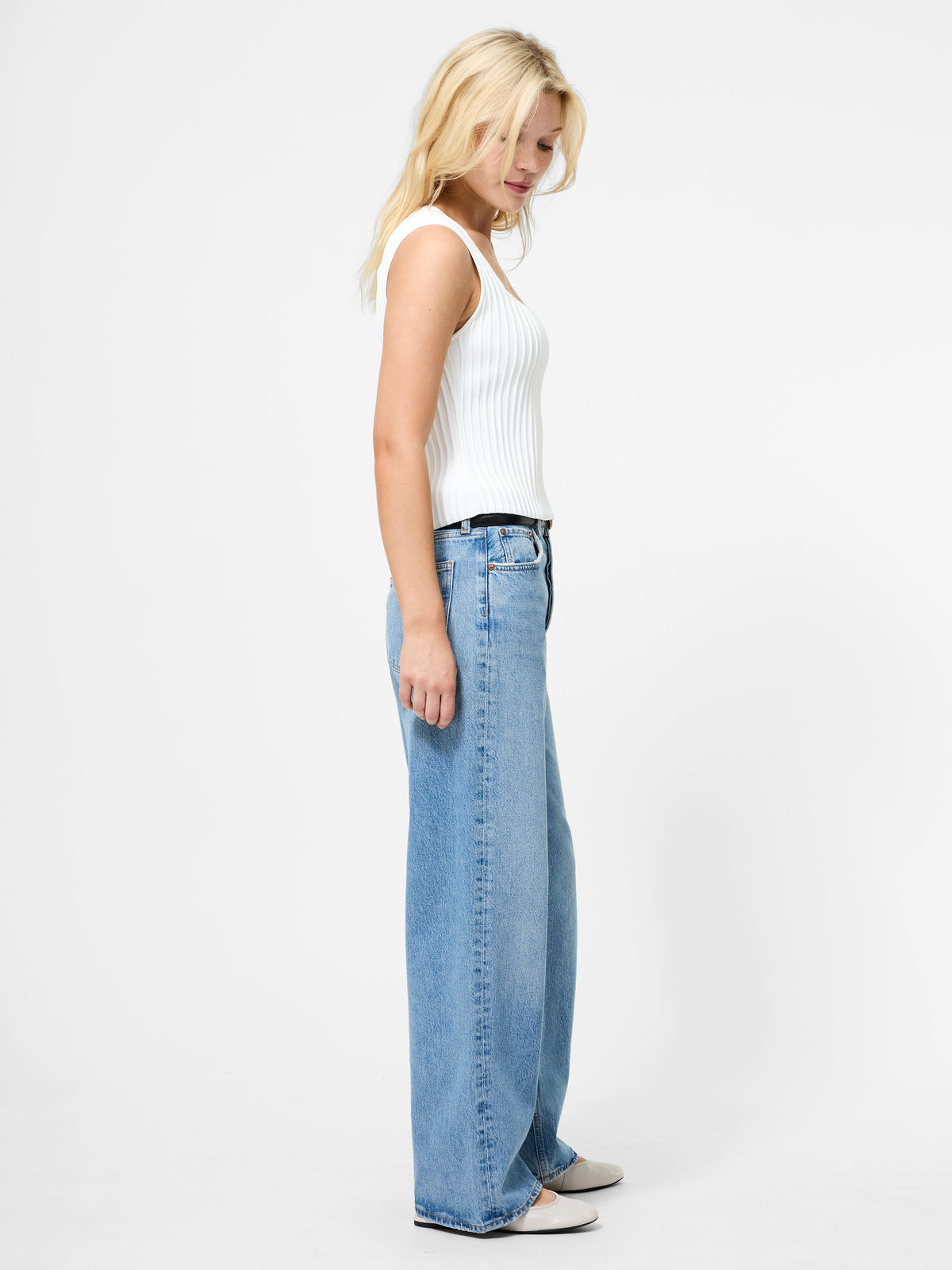 ‌Ribbed Knit Tank Top