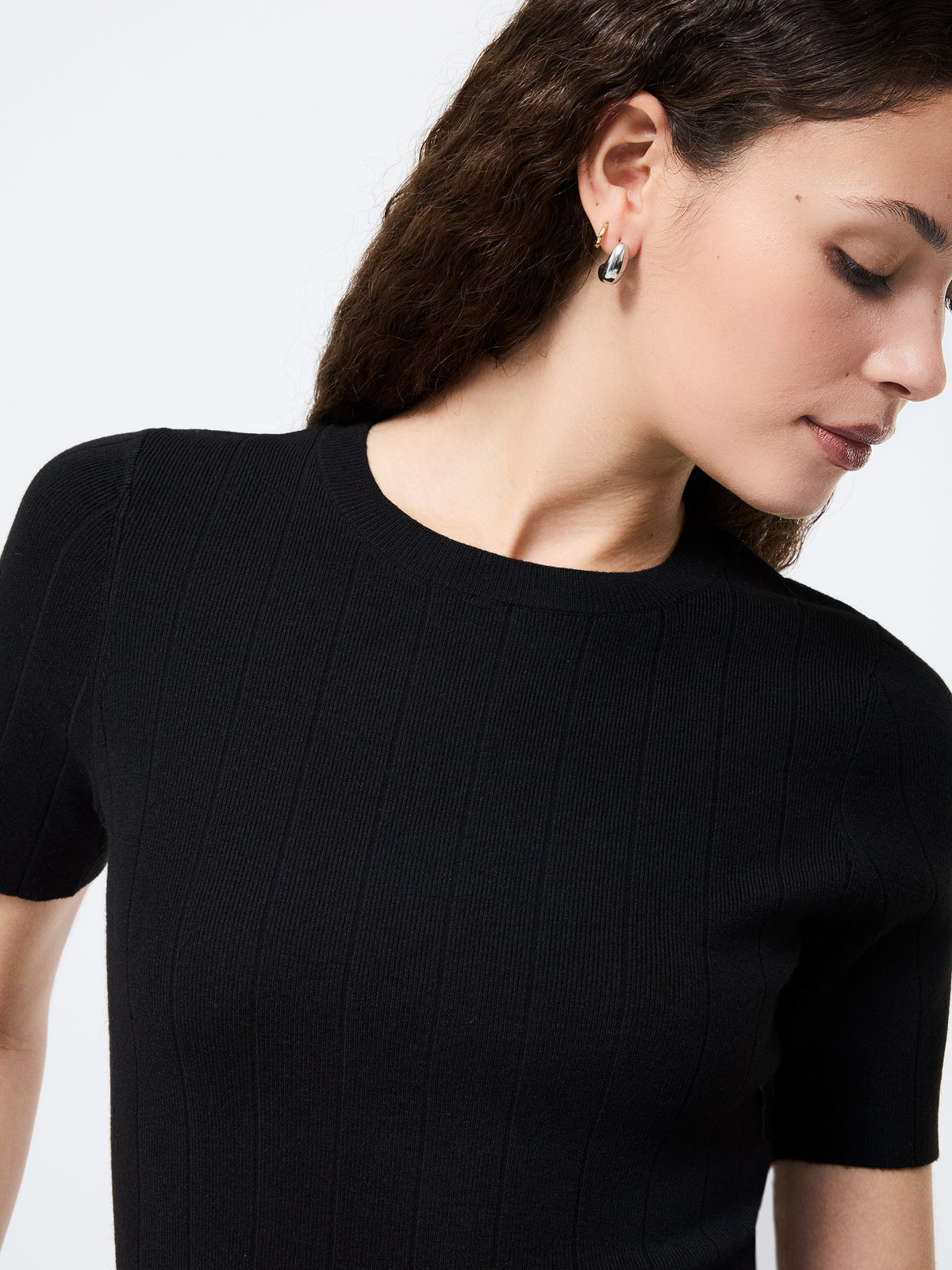 ‌Wide Rib Knit Top