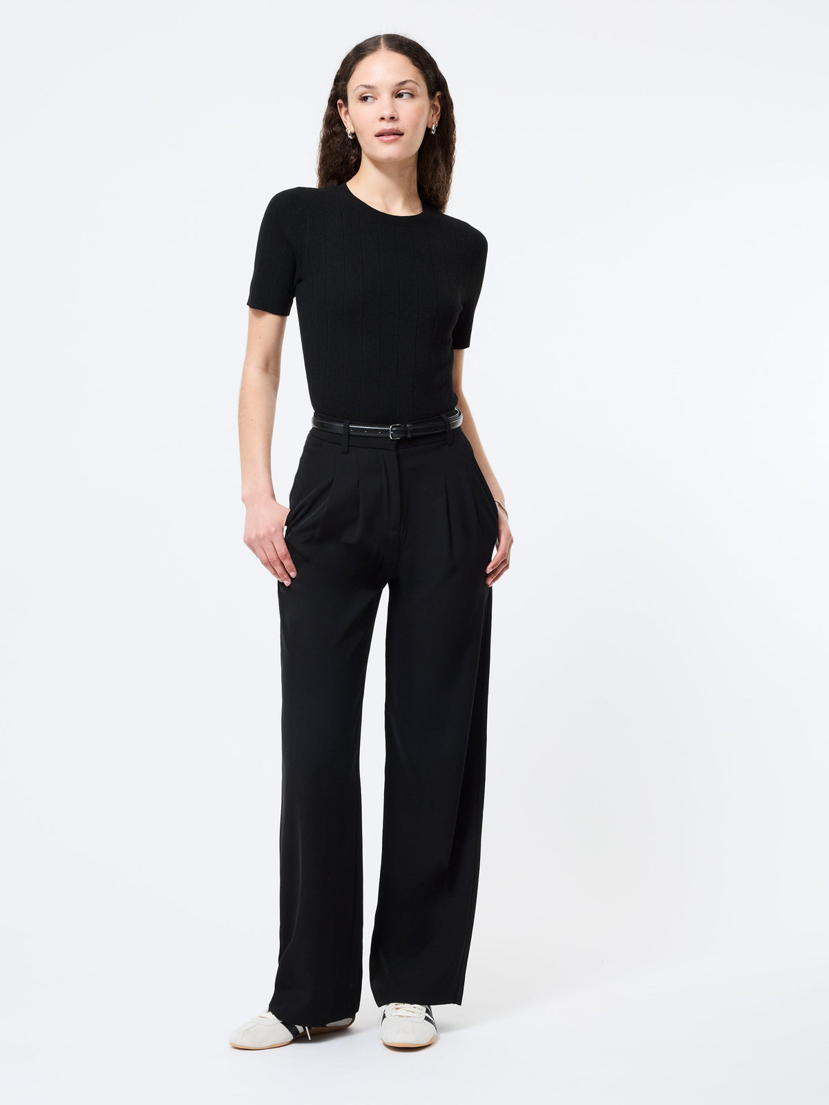 ‌Wide Rib Knit Top
