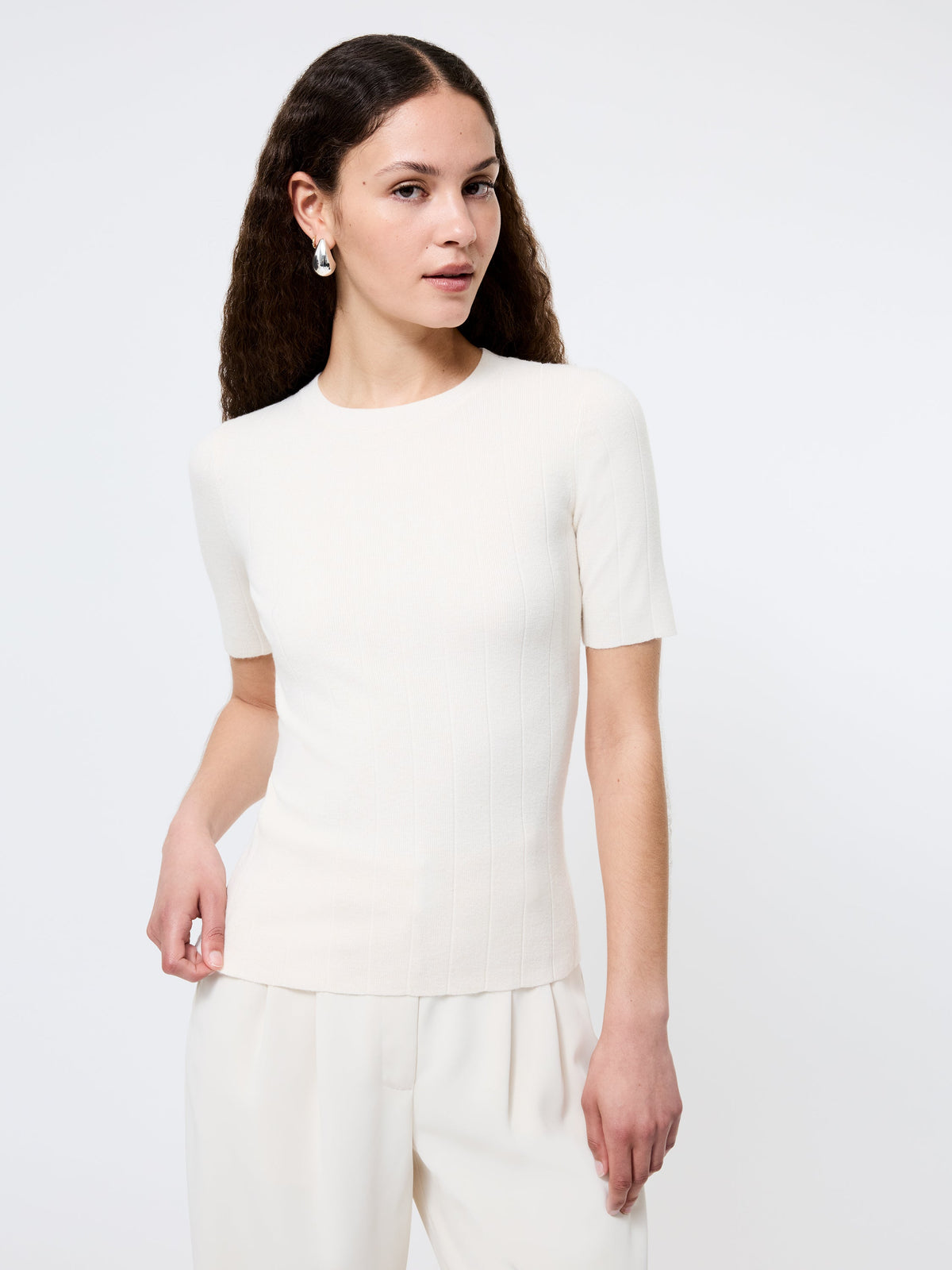 Wide Rib Knit Top