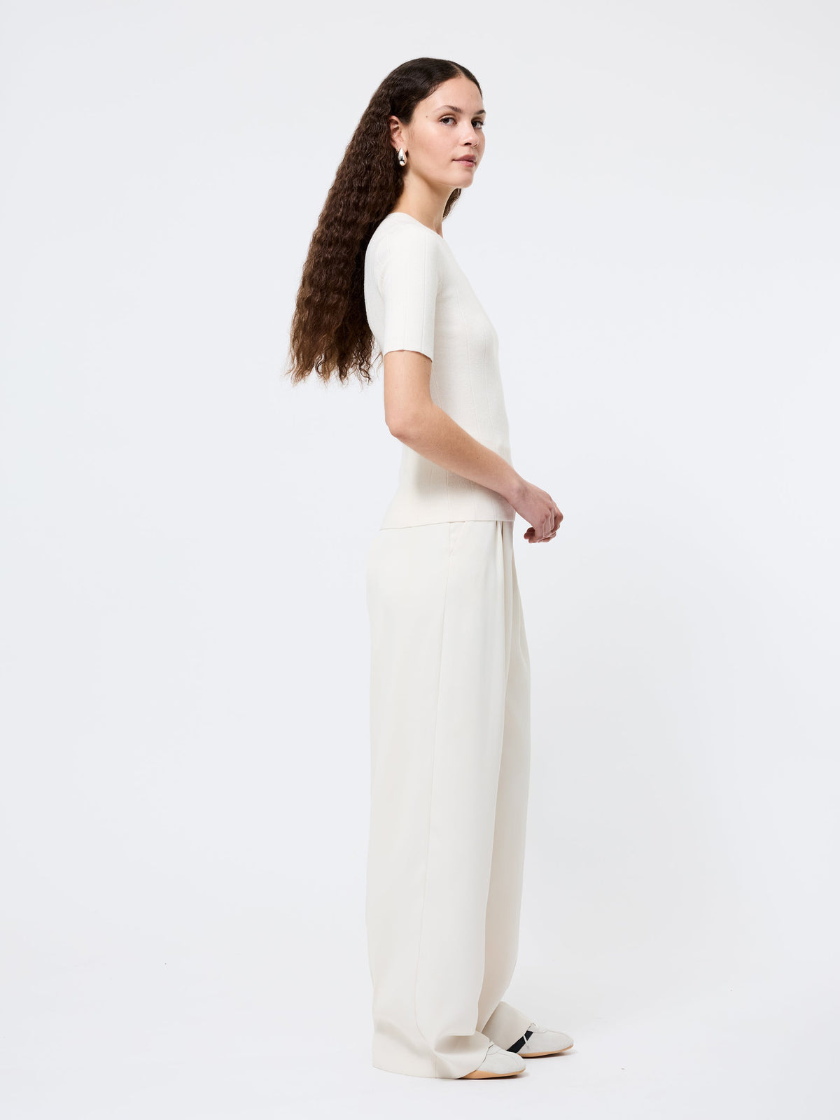 Wide Rib Knit Top