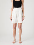 ‌Pleated Linen Shorts