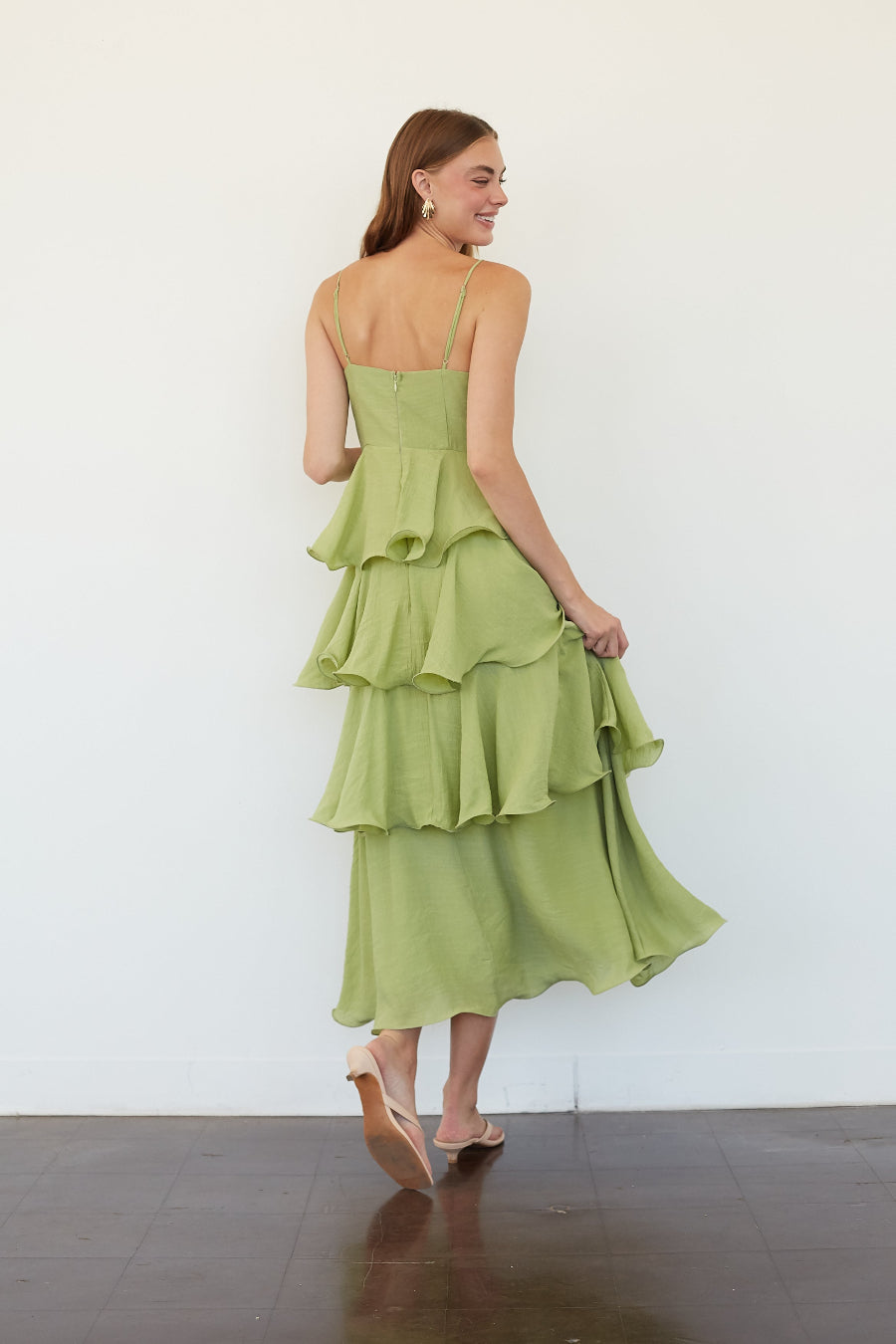 Slight-Sweetheart Fit-and-Flare Midi
