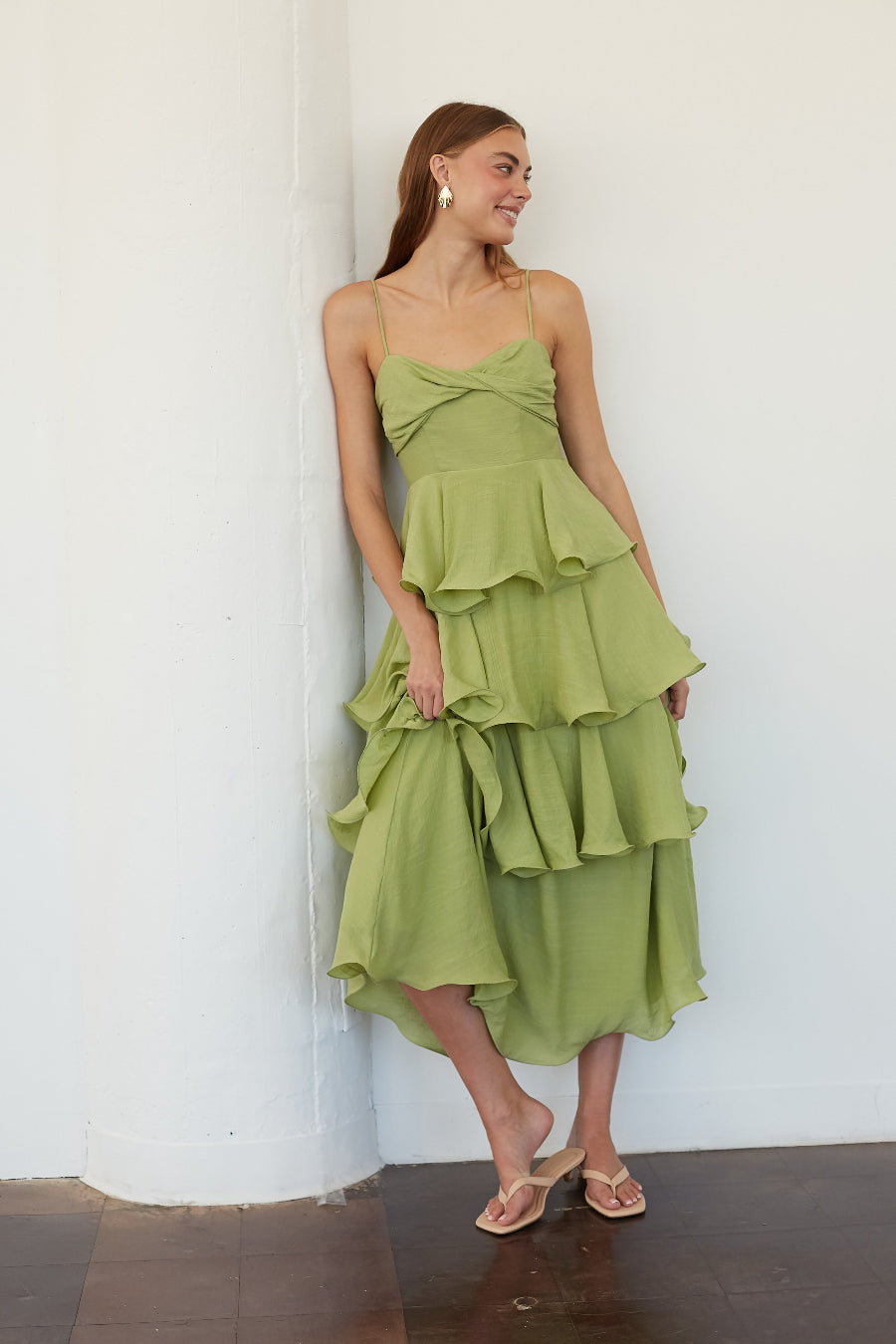Slight-Sweetheart Fit-and-Flare Midi