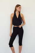 Side-Slit Mid-Rise Capri