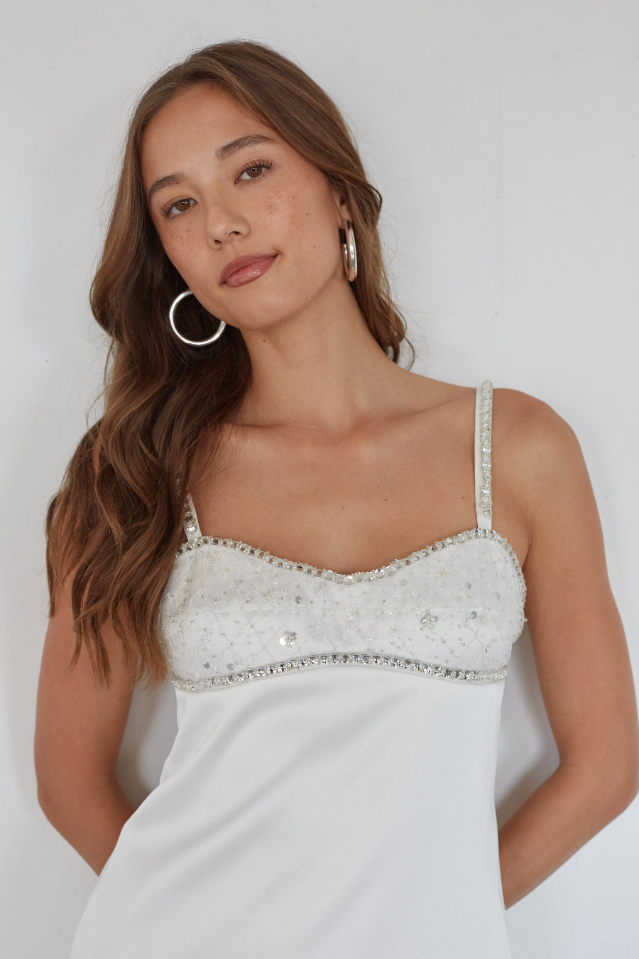Beaded Sweetheart A-Line Mini