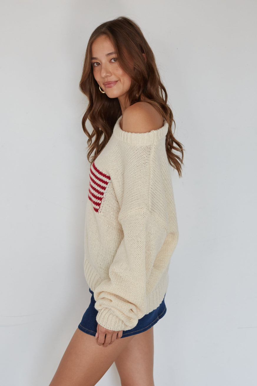 Slight Oversized Polyester Soft Sweater