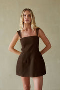 Smocked-Back A-Line Romper