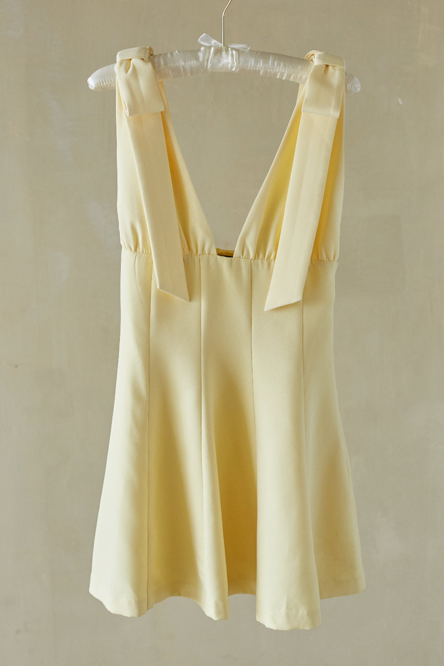 Shoulder-Bow Fit-and-Flare Mini