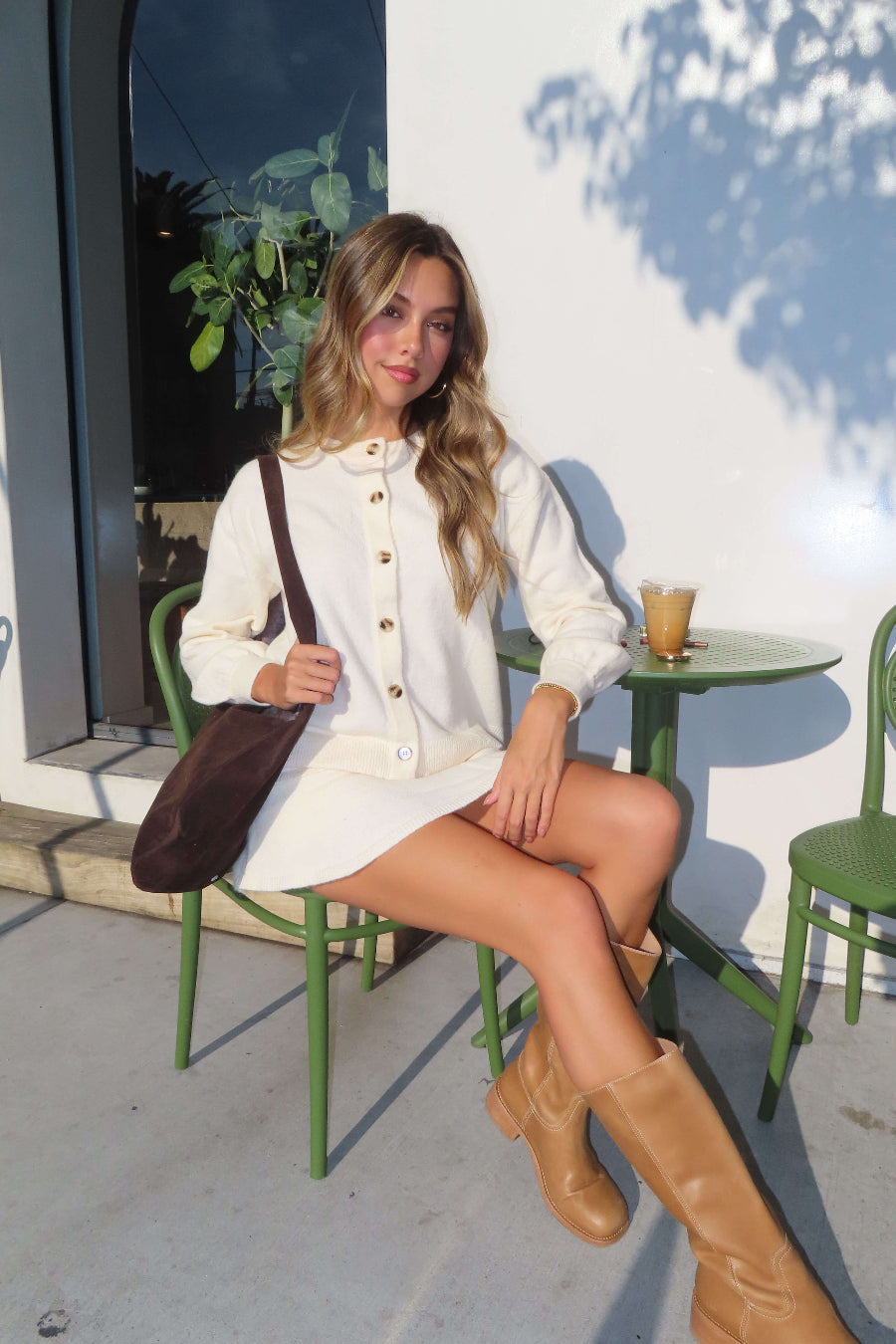 Knit Fuzzy Mini Skort