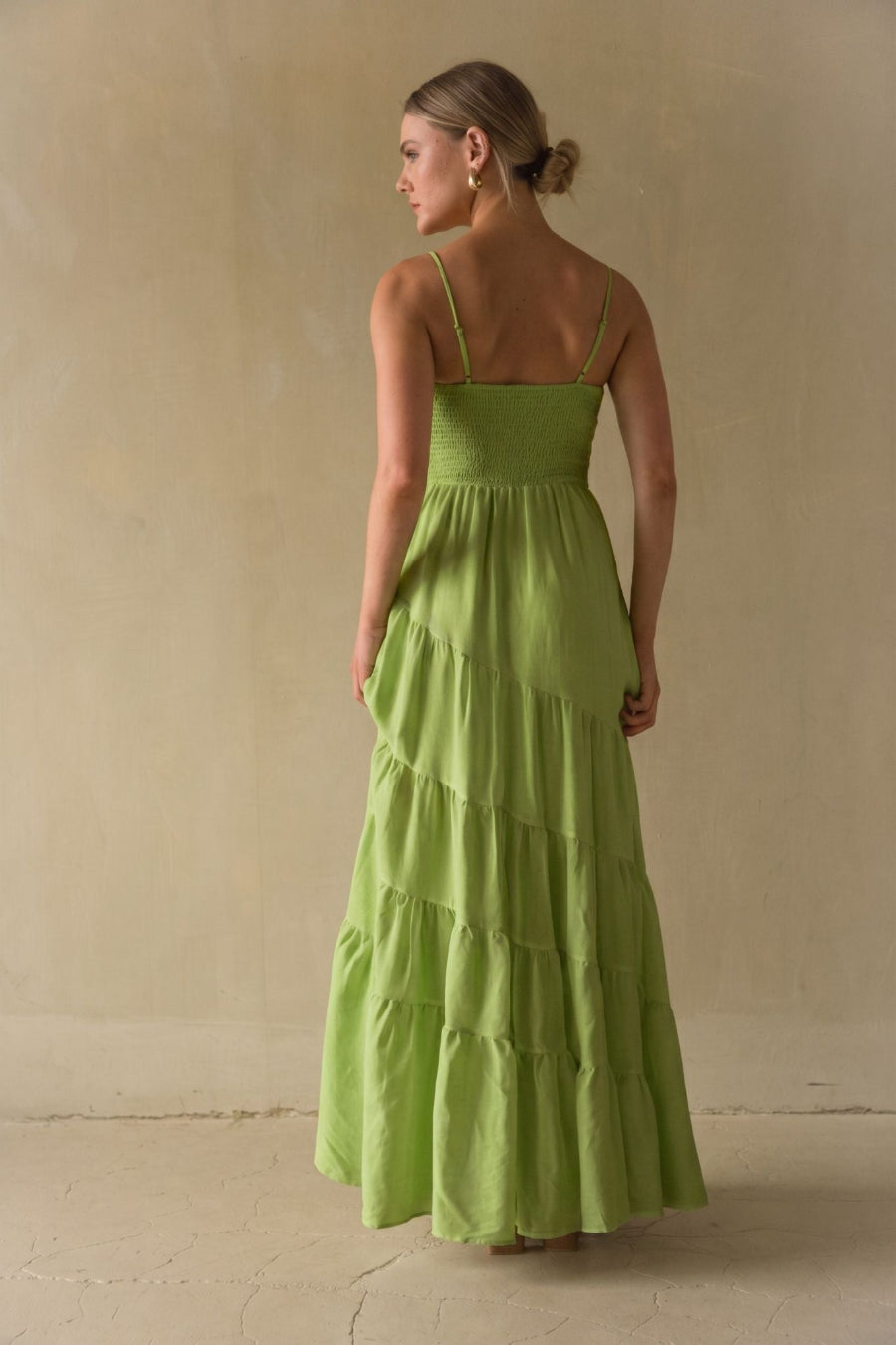 Twist-Tiered Maxi Dress