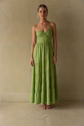 Twist-Tiered Maxi Dress
