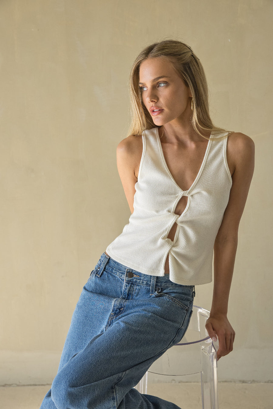 Cotton Twist Front Tank