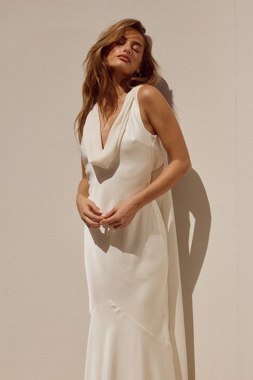 Flowing Sash Maxi Dress