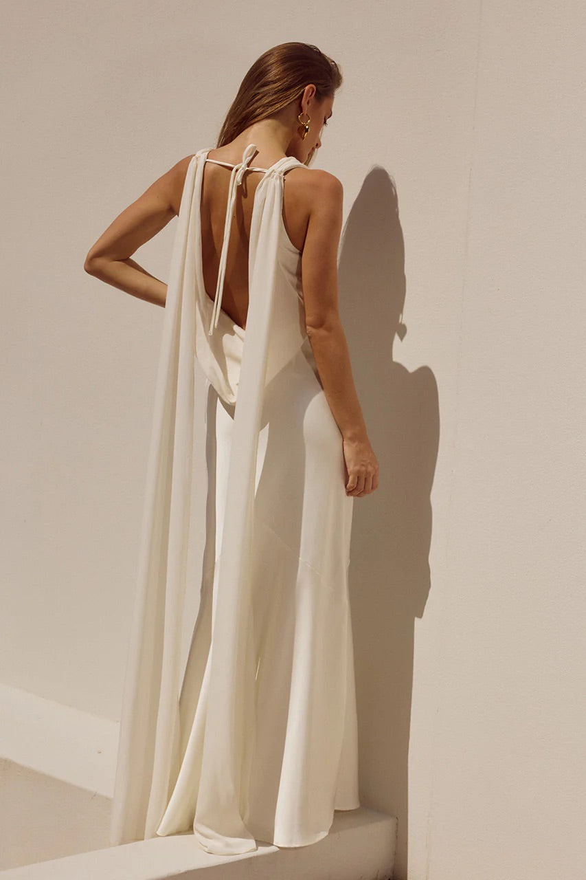 Flowing Sash Maxi Dress