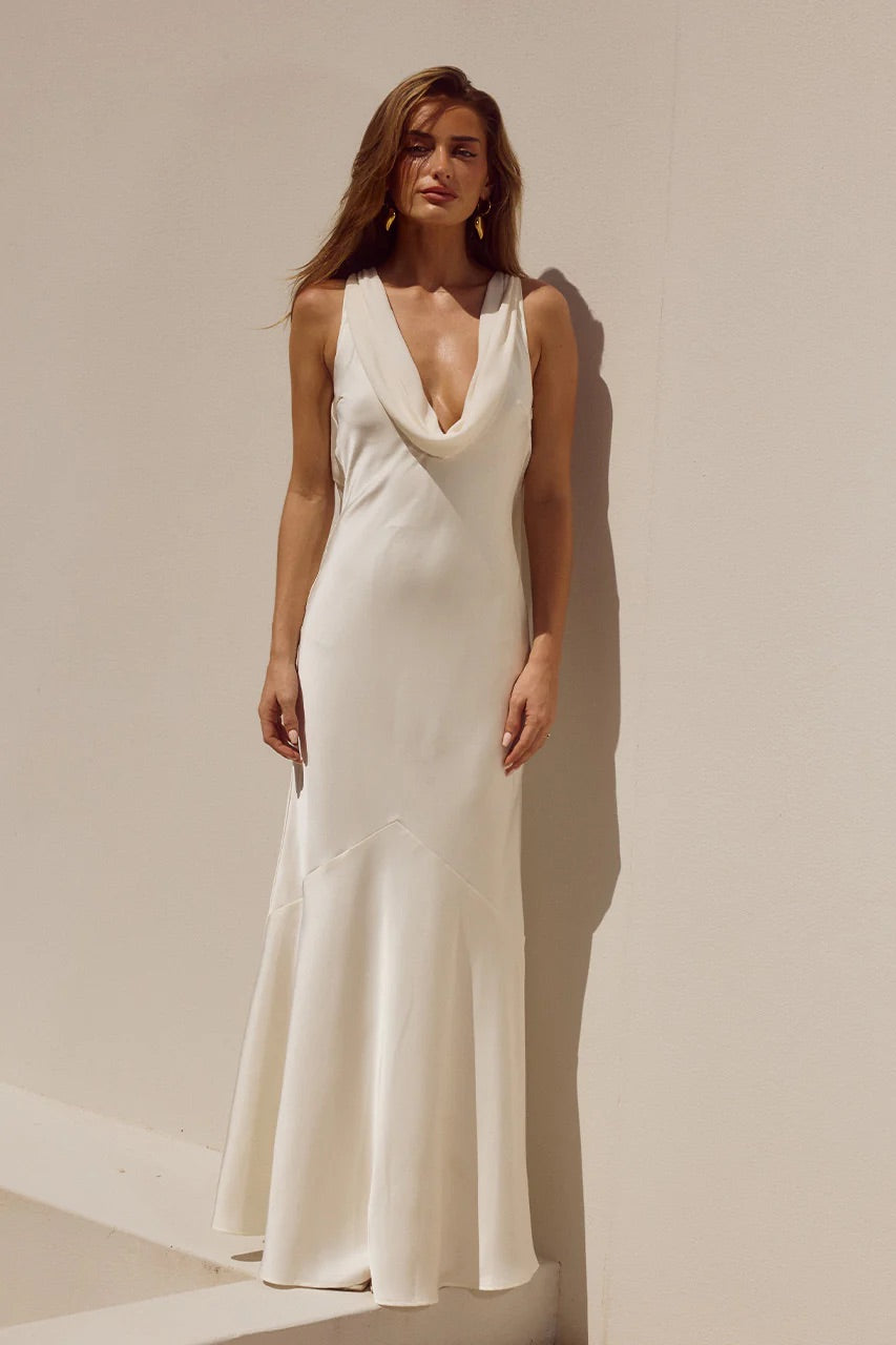 Flowing Sash Maxi Dress