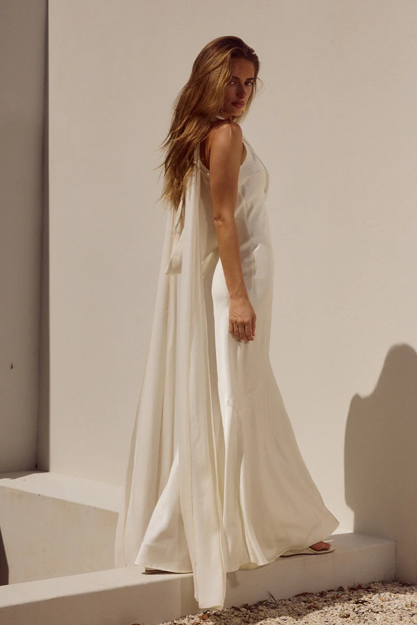 Flowing Sash Maxi Dress