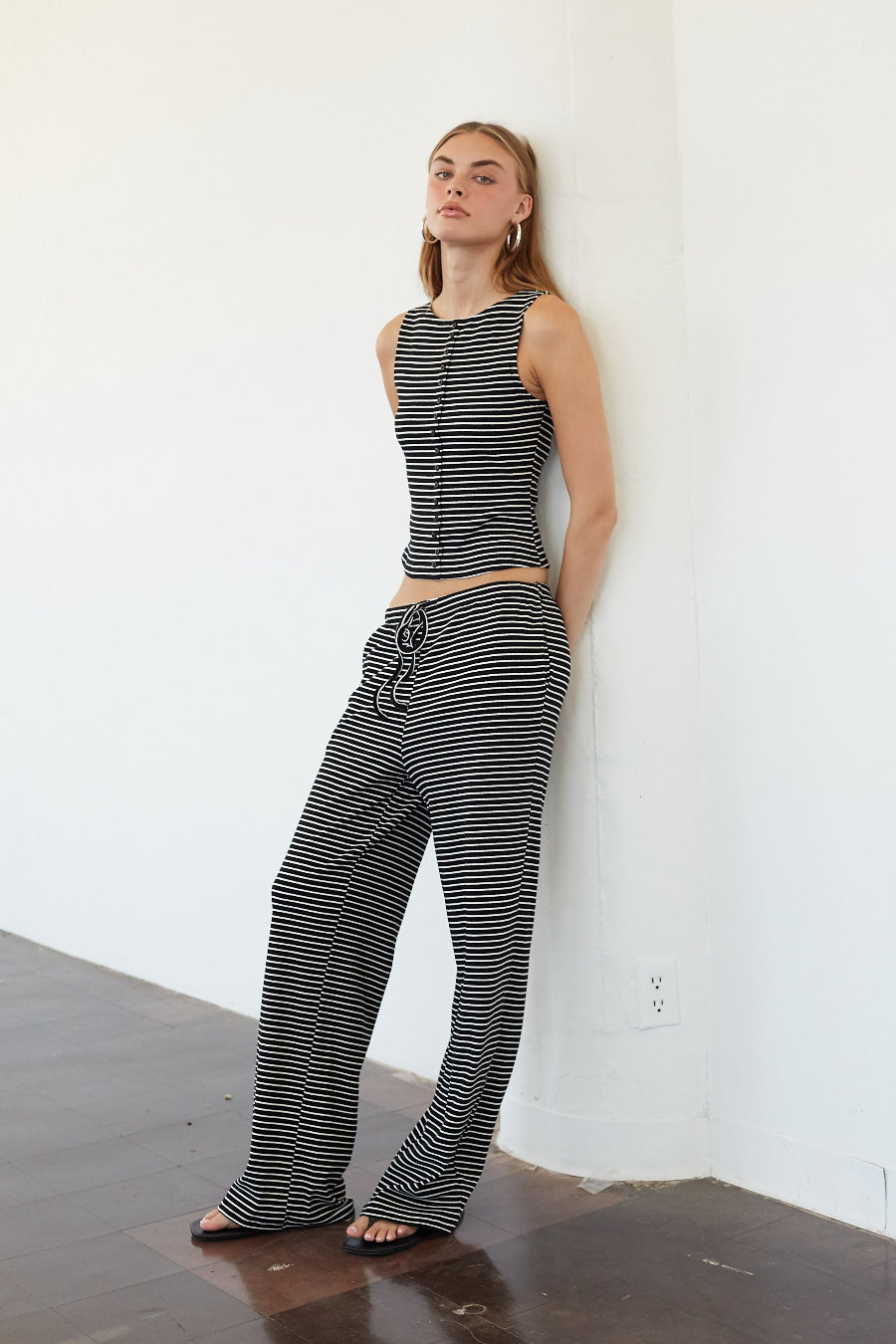 High Crew Ribbed Crop Top