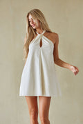 Linen Halter Keyhole Mini‌