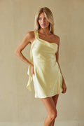One-Shoulder Silicone Fold Mini