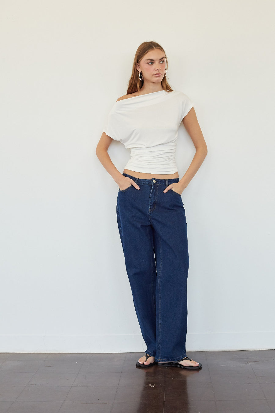 Belt Loop Lined Pocket Jeans
