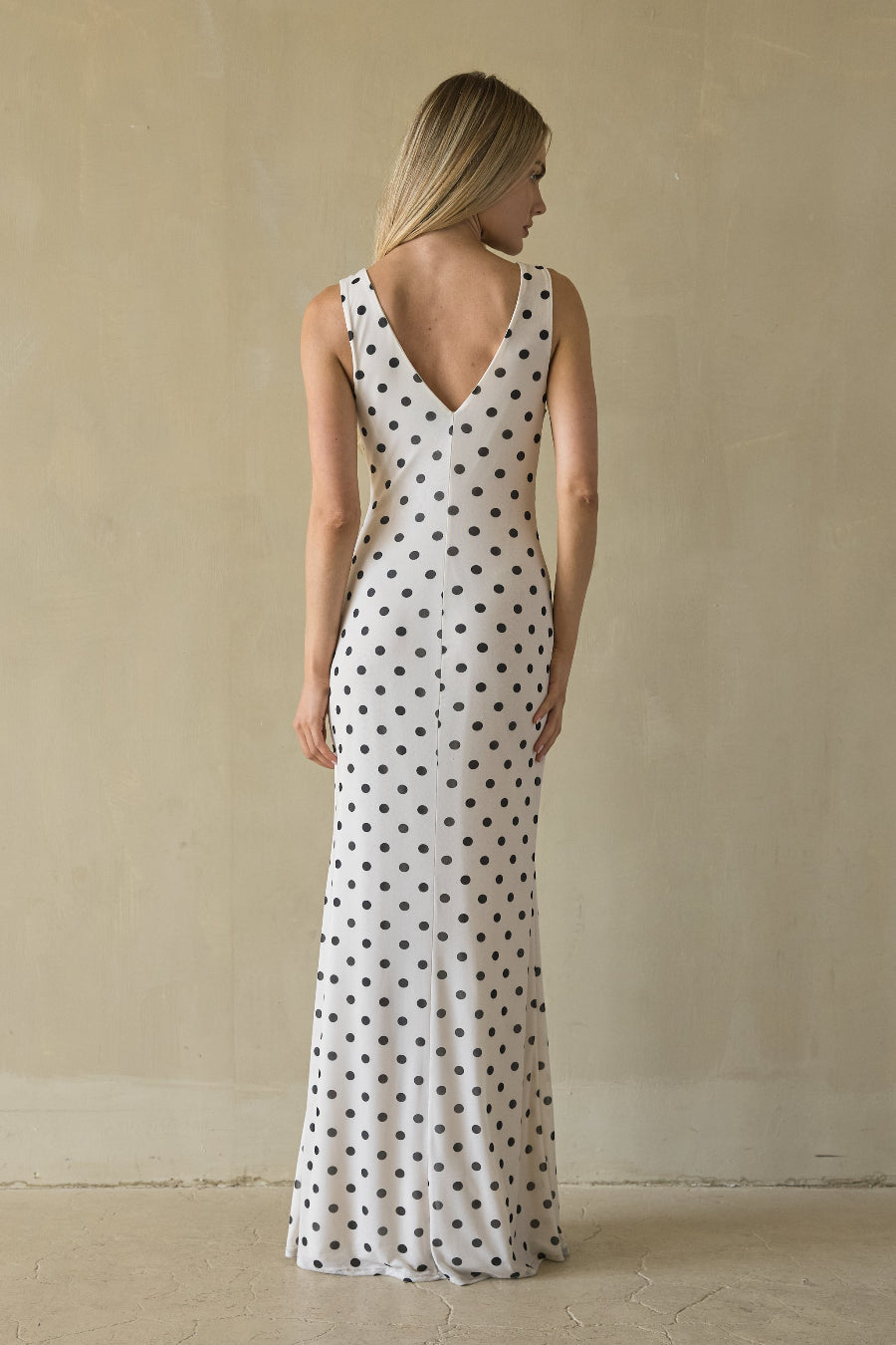 Front-Back Deep-V Mesh Maxi