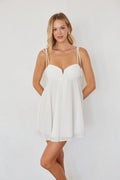 Bow-Tie Chiffon Mini Dress
