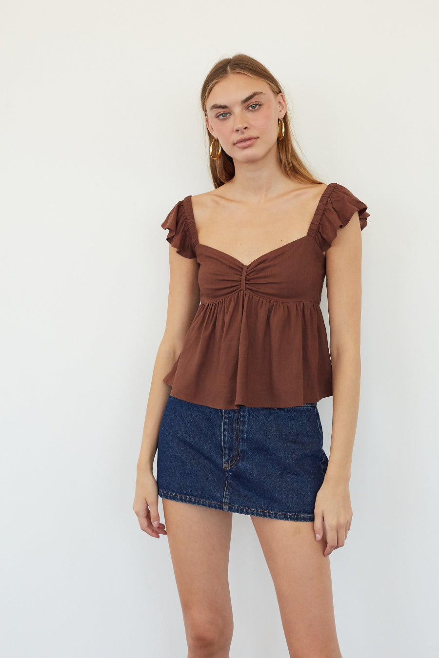 Lined Luminous Smock Top