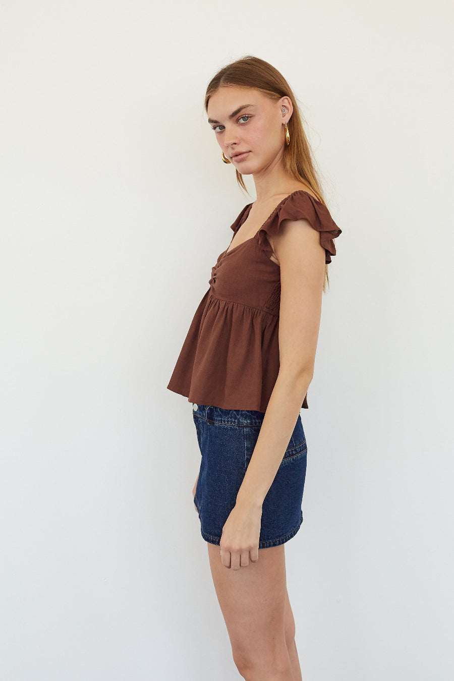 Lined Luminous Smock Top