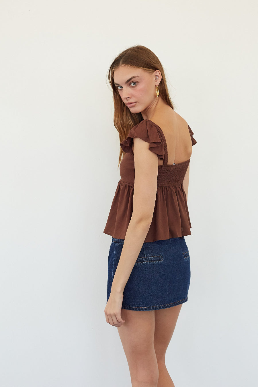 Lined Luminous Smock Top