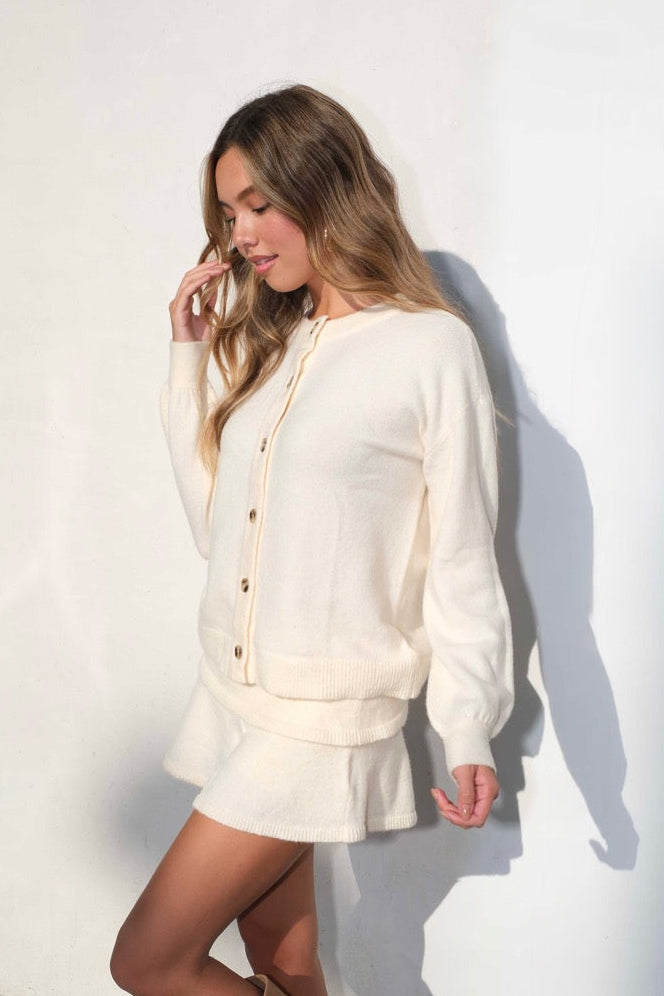 Knit Fuzzy Mini Skort