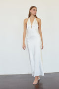 Bias-Cut Satin Maxi