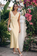 Embroidered Floral Open-Back Satin Maxi
