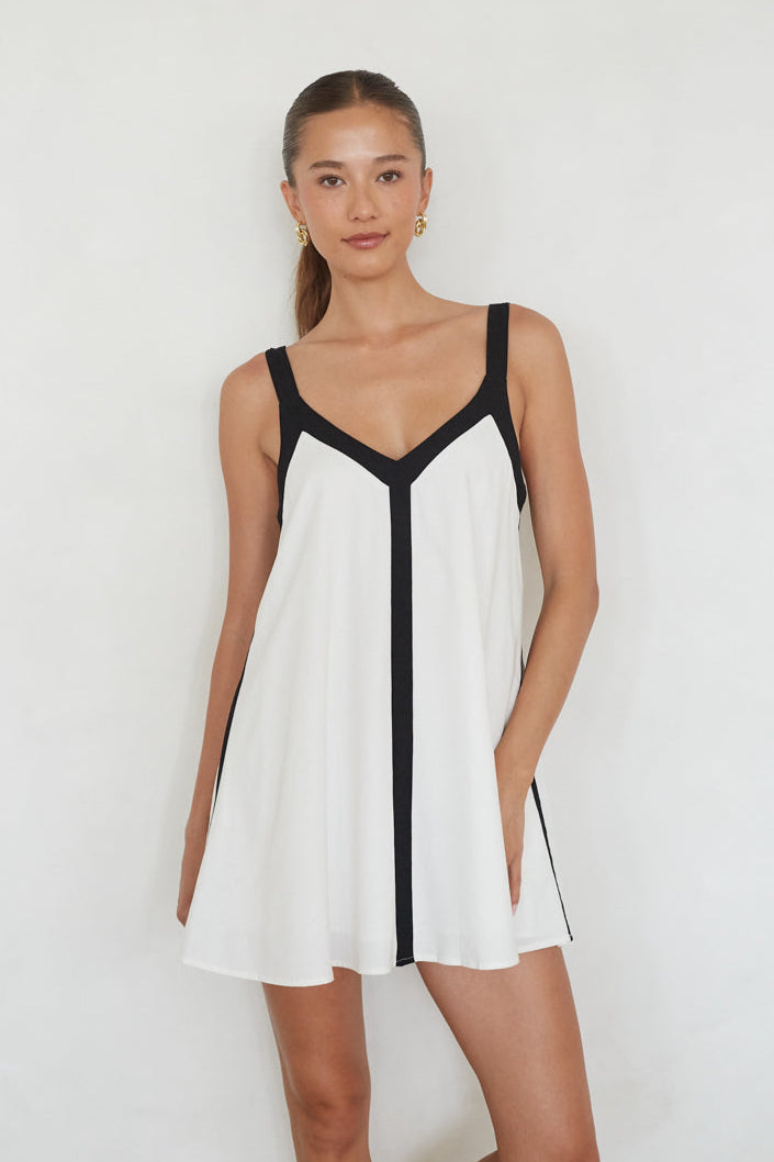 Color-Block Shift Mini Dress