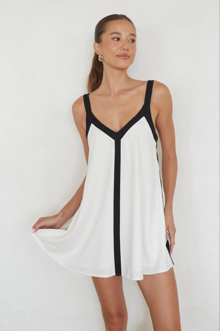 Color-Block Shift Mini Dress