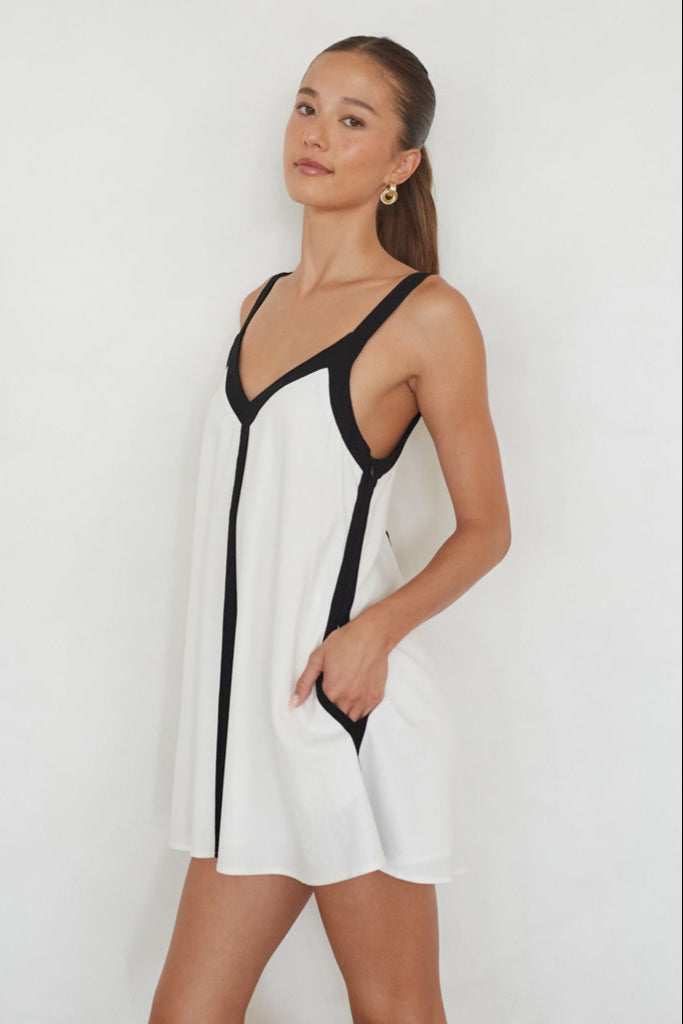 Color-Block Shift Mini Dress
