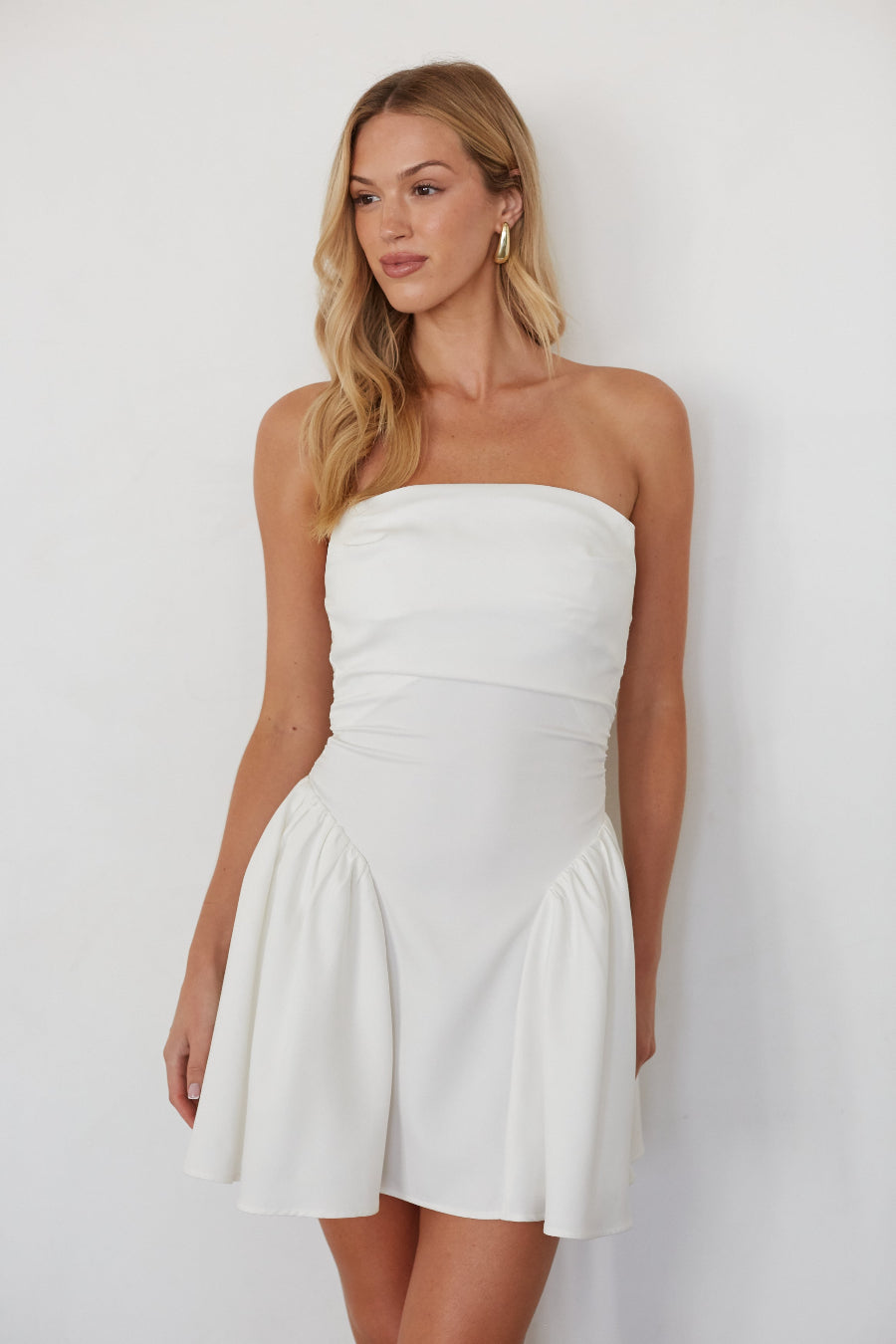 Invisible-Zip Voluminous Mini