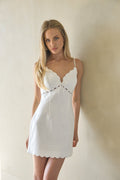 Deep-V Adjustable Strap Linen Mini