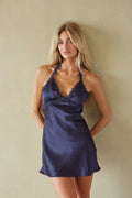 Lace-Trim Satin Bow Mini