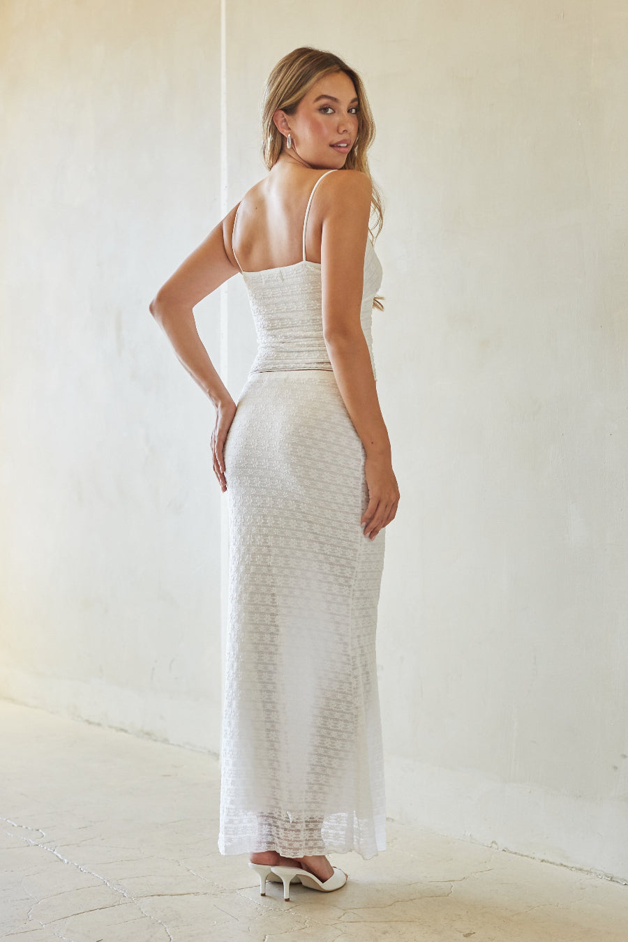 Floral Lace Elastic Maxi