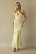 Beaded Strings Bow-Back Maxi