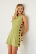 Side-Beaded Cotton Scooped Mini