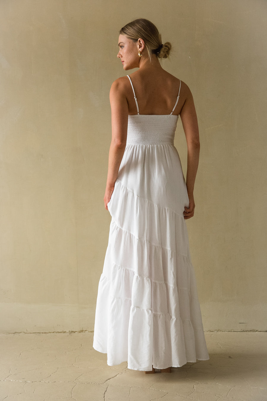 Twist-Tiered Maxi Dress