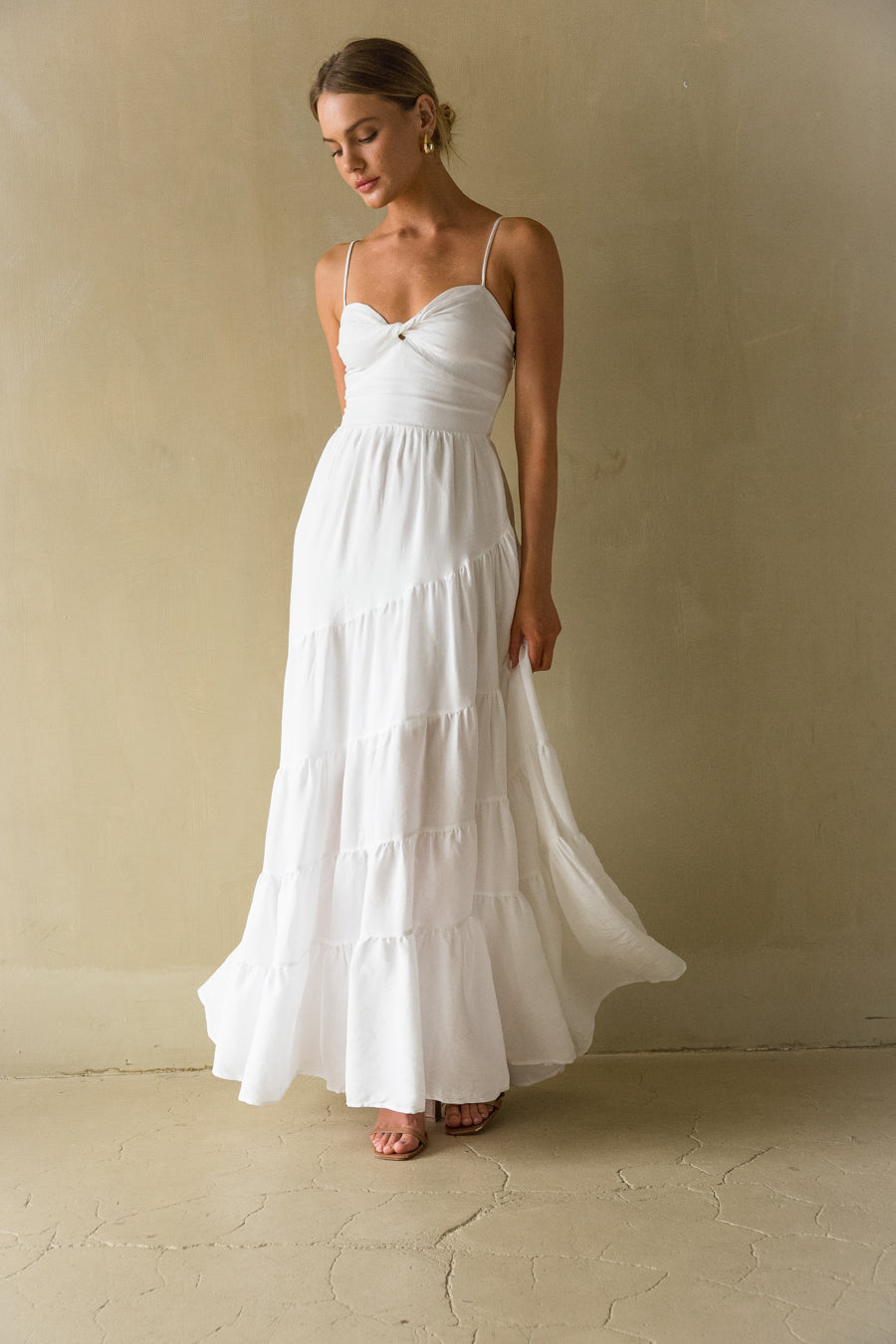 Twist-Tiered Maxi Dress