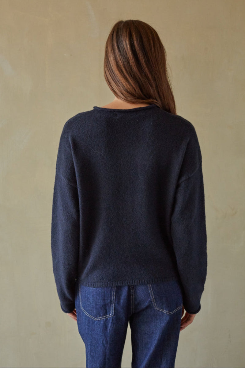 Crew Neck Soft Cardigan