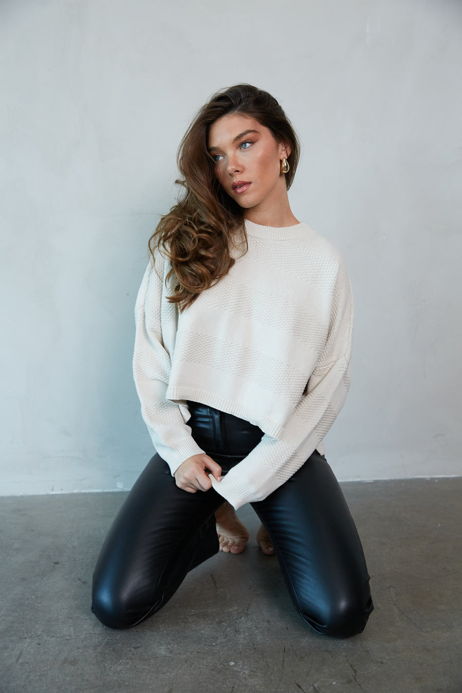 Beige Fine-Weave Knit