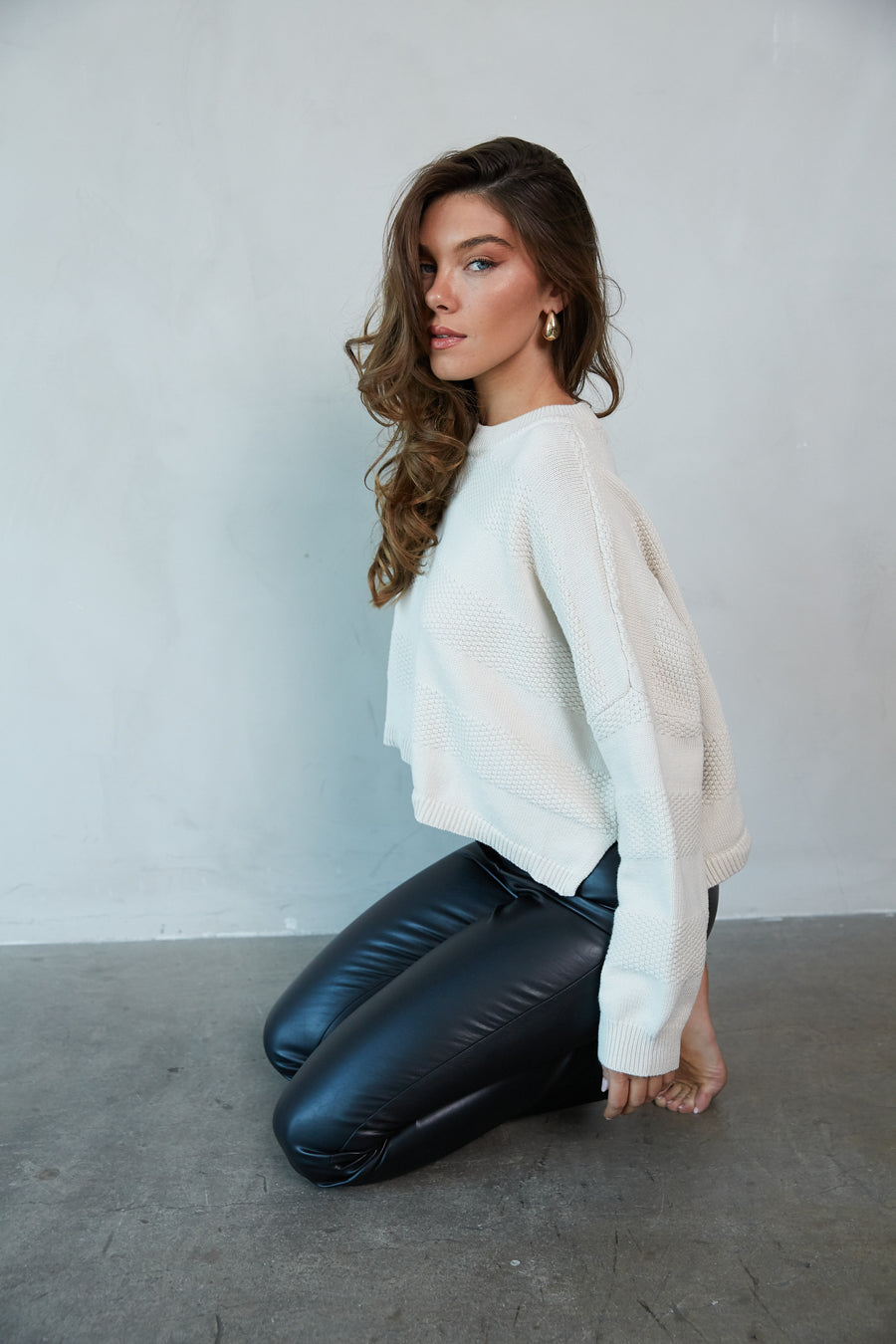 Beige Fine-Weave Knit