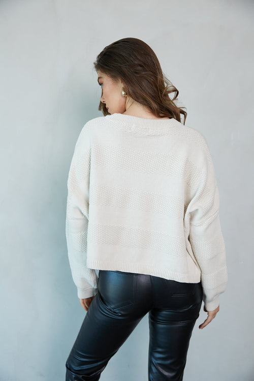 Beige Fine-Weave Knit
